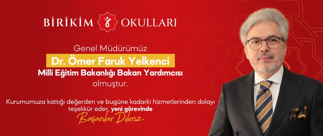 Genel Müdürümüz Dr. Ömer Faruk Yelkenci, Bakan Yardımcısı oldu.